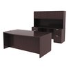Alera Bow Front Desk, 41-3/8" D X 71" W X 29-1/2" H, Espresso, Textured Woodgrain Laminate VA227236ES